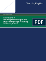 Learning tecnologies for English language teaching
