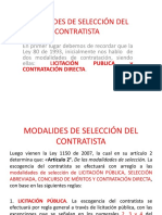 Selección modalidad contratista