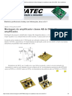 Montagem Do Amplificador Classe AB de 50W - Micro Amplificador