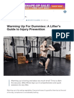 Warming Up For Dummies - A Lifter's Guide To Injury Prevention
