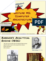 Lecture #5: Computer Architecture: From Nand To Tetris