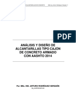 Análisis y Diseño de Alcantarillas Tipo Cajón de Concreto Armado Con AASHTO[MSc. Ing. Arturo Rodríguez Serquén]