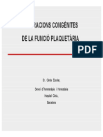 función plaquetaria