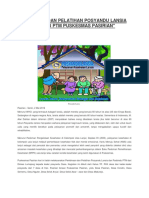 Pembinaan Dan Pelatihan Posyandu Lansia Dan Posbindu Ptm Puskesmas Pasirian