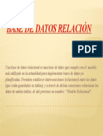 BASE DE DATOS RELACIÓN