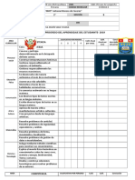 Informe de Progreso Del Aprendizaje Del Estudiante