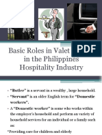 Basic Roles in Valet Service in The Philippines Hospitality Industry