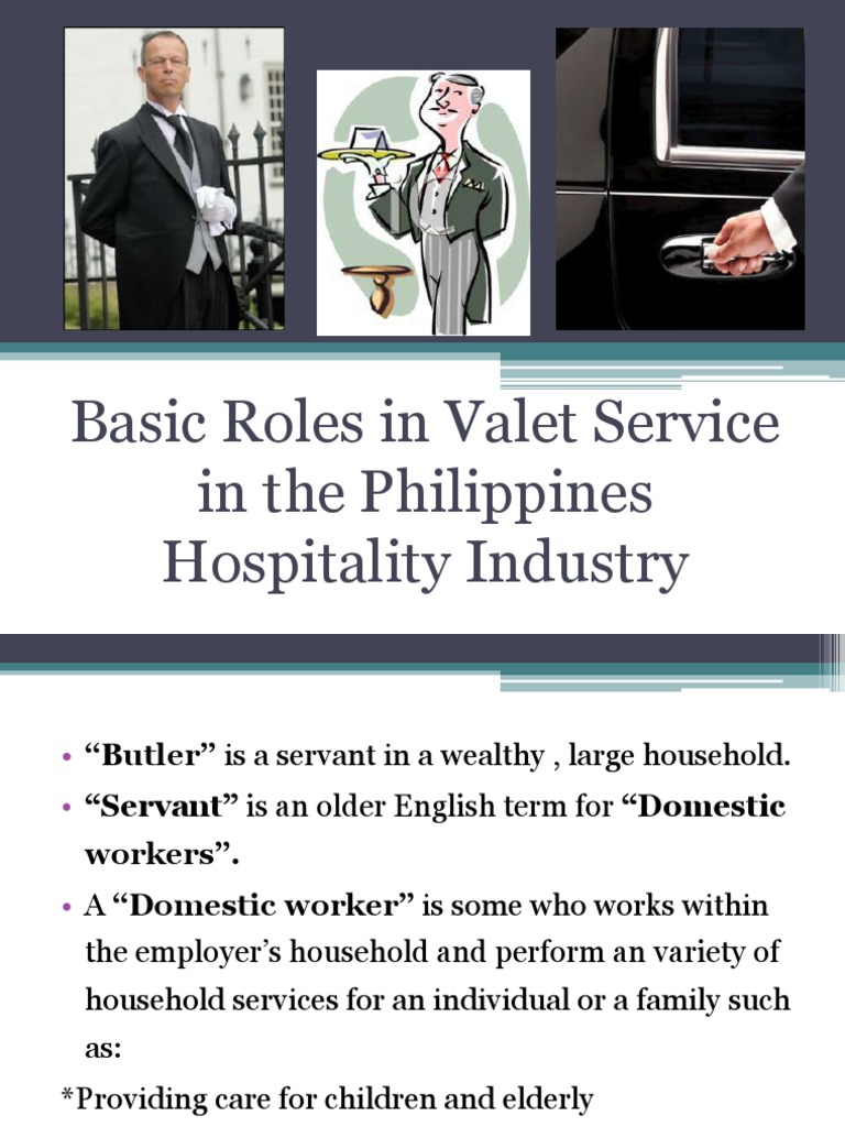Basic Roles in Valet Service in The Philippines Hospitality Industry PDF