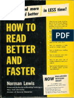Norman Lewis - How To Read Better and Faster 1958 Thomas Y Crowell Company PDF