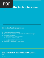 Hack The Tech Interviews Short