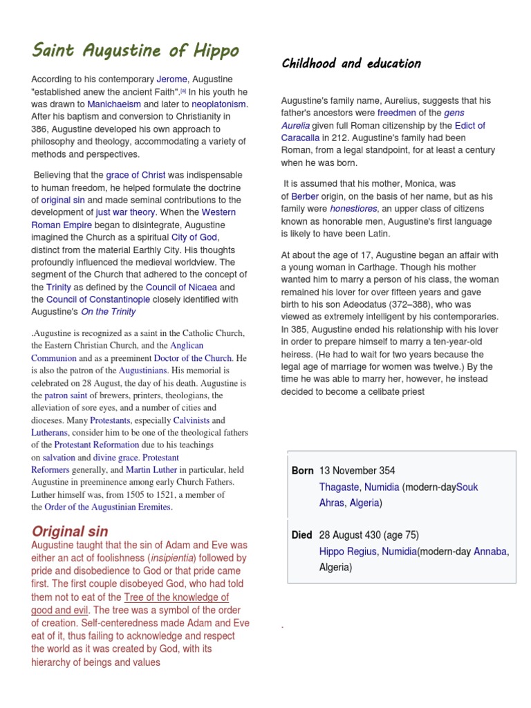 AUGUSTINE OF HIPPO STANFORD ENCYCLOPEDIA OF PHILOSOPHY visual data 3