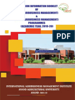 Admission Brochure For MBA & Ph. D
