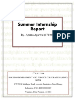 Viden Io Summer Internship Report HDFC Bank Summer Internship Final End Report PDF