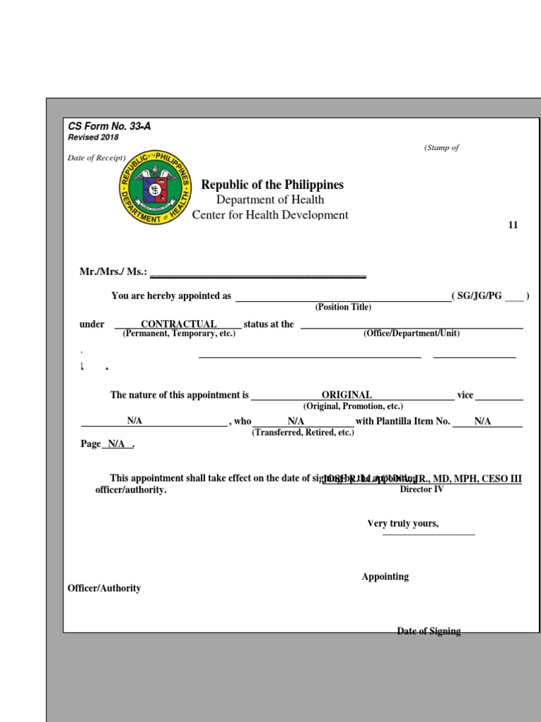 Appointment Letter Template for Employees | PDF