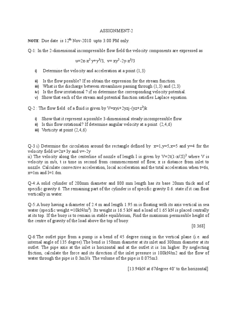 Assignment 2 | Pressure Measurement | Pressure