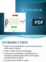 Mti Radar: BY: A. Ajay Kumar