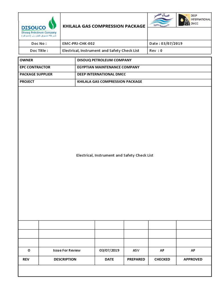 Electrical Safety Checklist for Khilala | PDF | Valve | Electrical Wiring