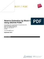 PCBC Reserve Estimisation Block Cave Mines Geovia Whitepaper