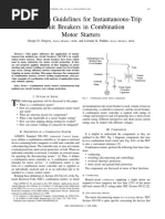 Application Guidelines For Instantaneous-Trip Circuit Breakers in Combination Motor Starters PDF