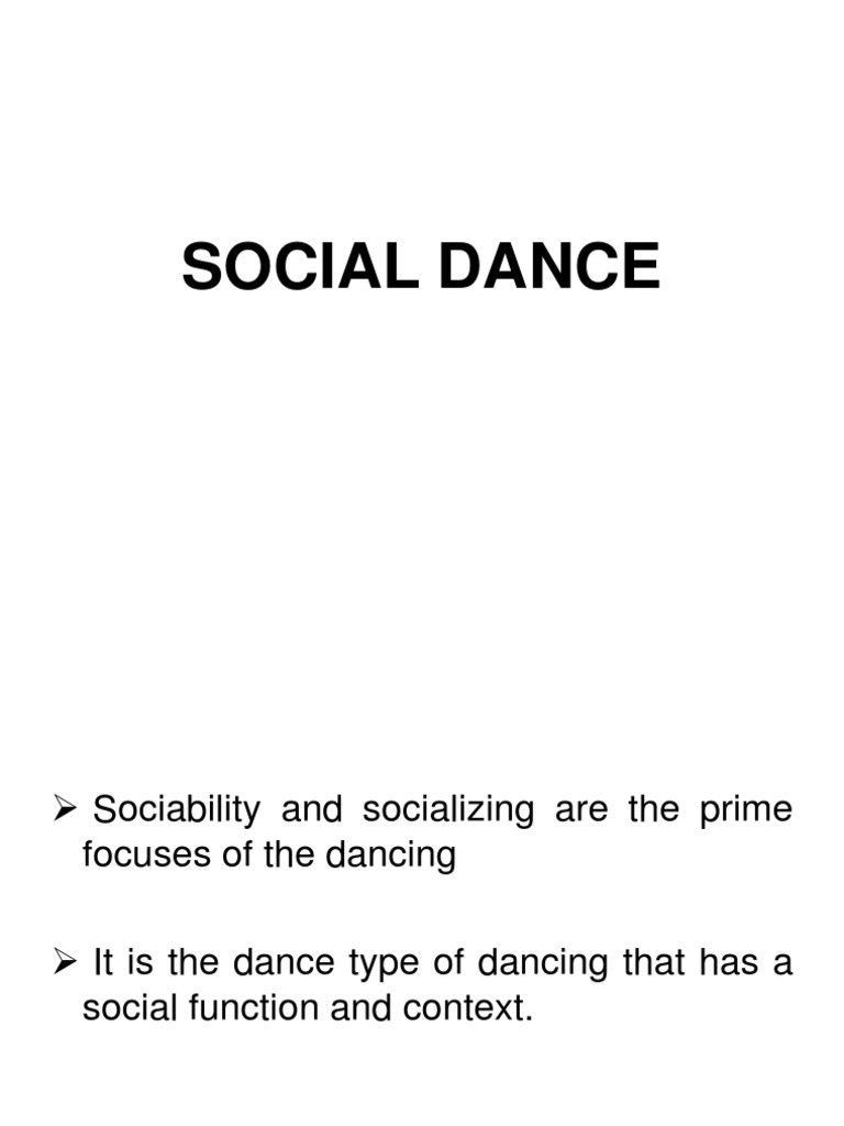 Social Dance PDF Dances Social Dance