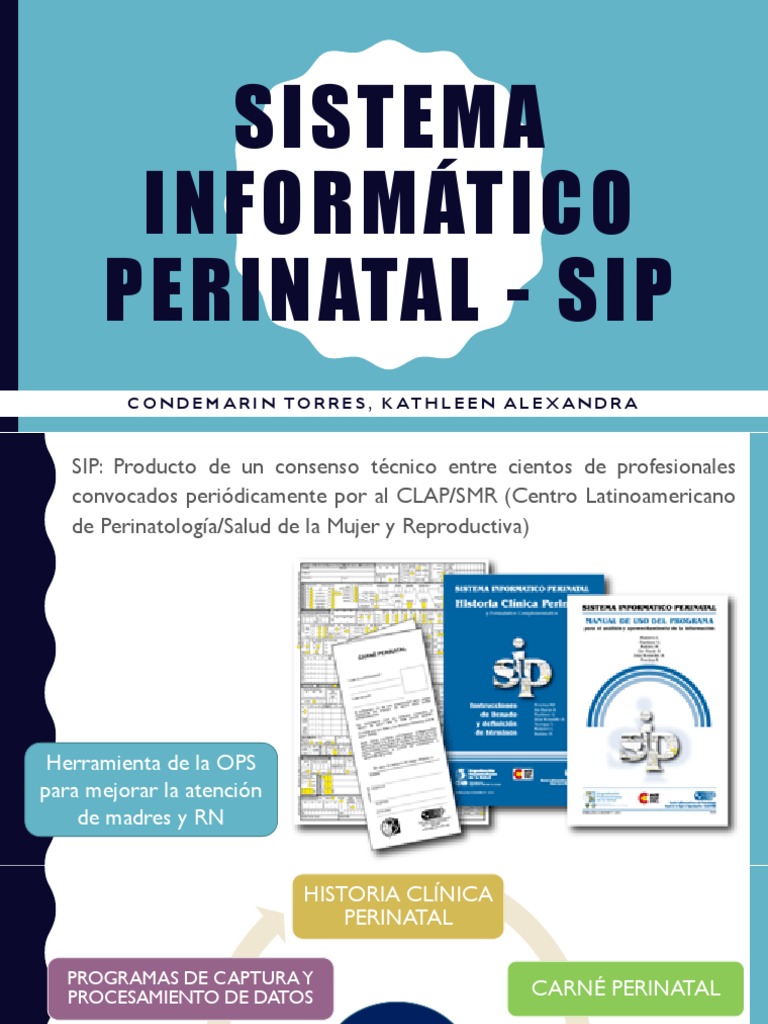 Sistema Informático Perinatal - Sip | PDF | Parto | Historial médico
