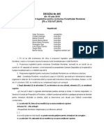 DECIZIA CCR Nr.465 Din 18 Iulie 2019 Asupra Propunerii Legislative Pentru Revizuirea Constituției României