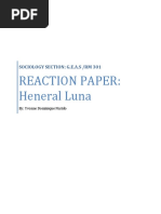 REACTION PAPER Heneral Luna