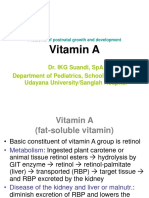 Vitamin A Problems of Postnatal Growth and Development