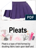 types of pleats