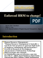 Globalization Enforced HRM To Change