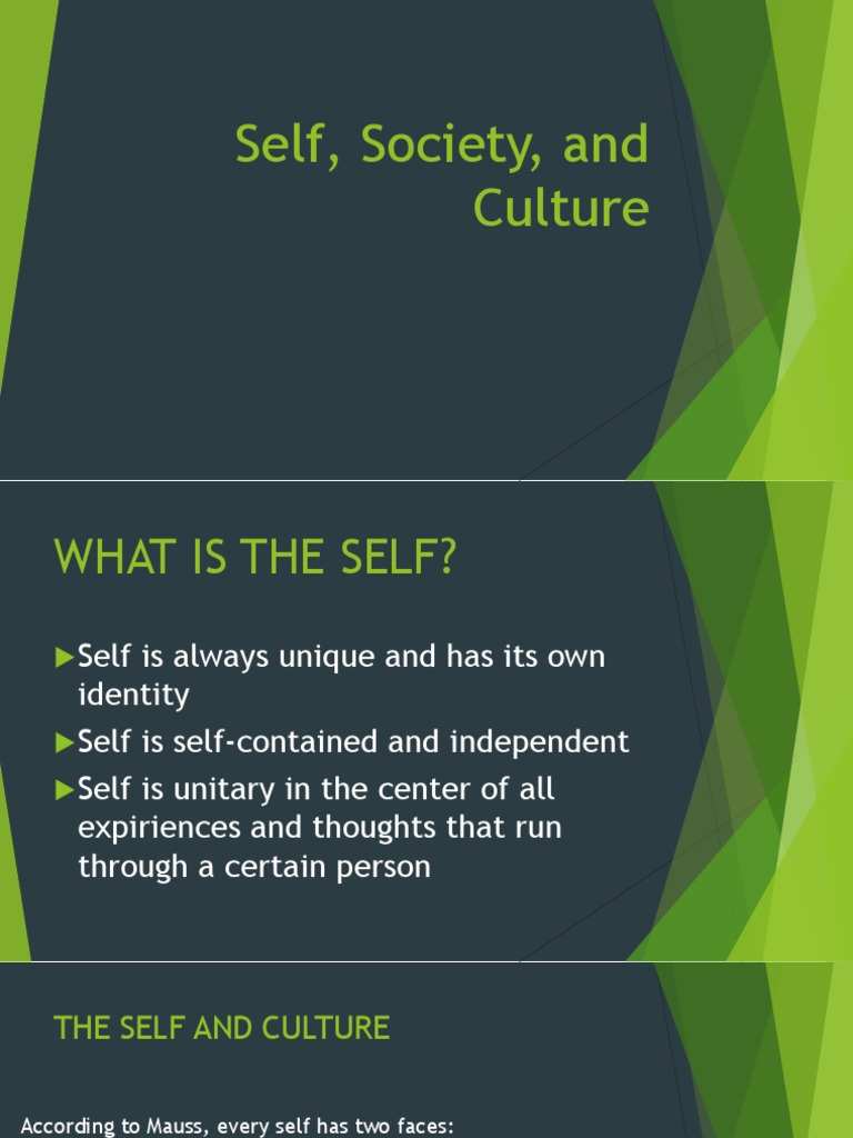 Understanding Self in Society and Culture | PDF | Self | Identity ...
