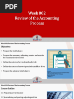 Week 002 Review of The Accounting Process