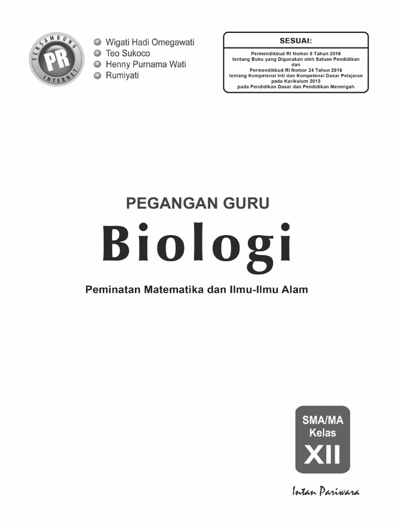228353 268763 Kunci Pr Biologi 12 K 13 2018 Pdf