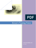 Kiran S Typing Tutor