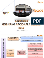 Acuerdos Gobierno Nacional - Fecode 2019