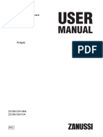 Manual de Utilizare Aragaz Zanussi Zcg612h1xa
