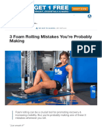 3 Foam Rolling Mistakes You’Re Probably Making
