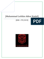 (Muhammad Luthfan Akbar Kadafi) : (NIM - FTI/2019)