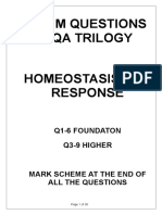 homeostasis and response