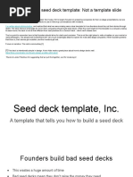 YC Seed Deck Template