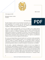 Caso Crystallex, carta del procurador especial a Carlos Vecchio