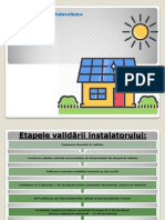 Etapele Validare Program Sisteme Fotovoltaice