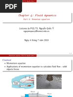 Chapter 4: Fluid dynamics: Lectures by PGS.TS. Nguyễn Quốc Ý nguyenquocy@hcmut.edu.vn