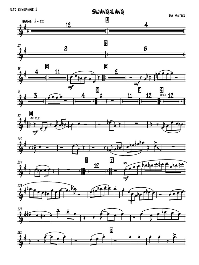 01 Alto Saxophone Pdf Saxophone