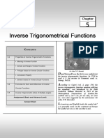 Ontents: Inverse Trigonometrical Functions 125