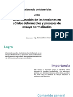 Determinac Tensiones Sólidos Deformables y Procesos de Ensayo Normalizados