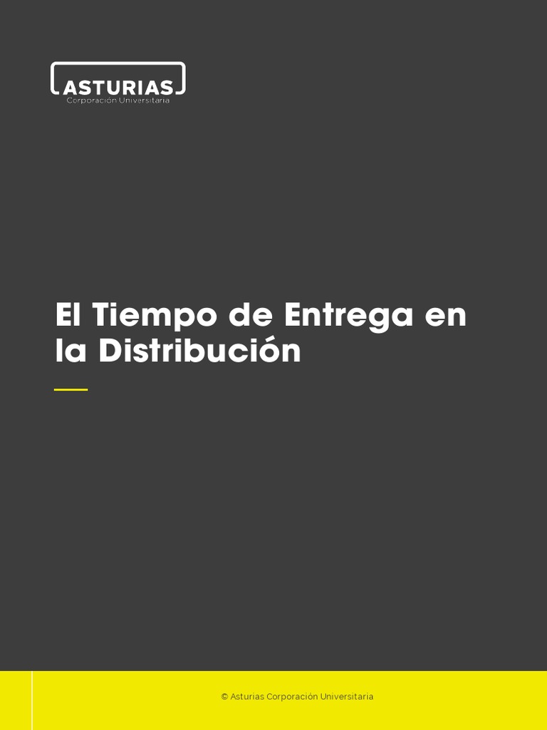 El Tiempo de Entrega en La Distribucion | PDF | Logística | Producto