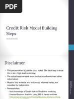 Credit Risk Modeling Steps