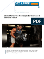 Lions Mane_ the Nootropic for Increased Workout Focus