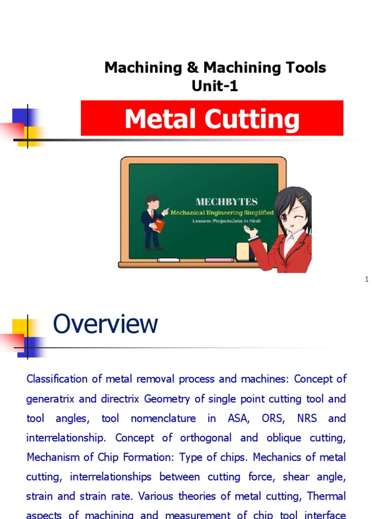 Metal Cutting and Machining Tools Overview | PDF | Machining | Friction
